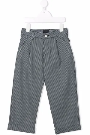 FAY Striped straight-leg chinos