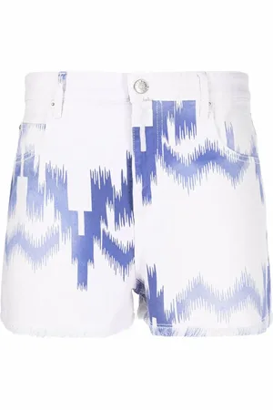 Marant Etoile Lesiao woven-print shorts