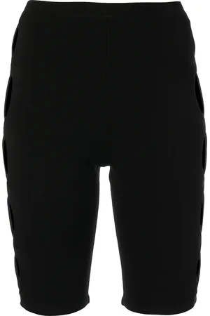 DION LEE Cut-out detail knit shorts