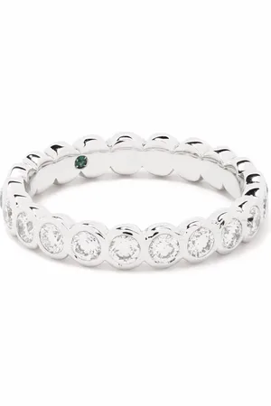 COURBET 18kt recycled white gold Origine laboratory-grown diamond band ring