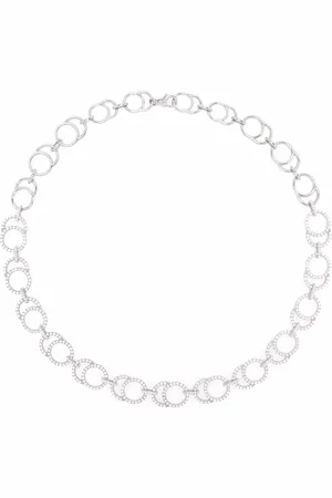 COURBET 18kt recycled white gold CELESTE pavé laboratory-grown diamond necklace
