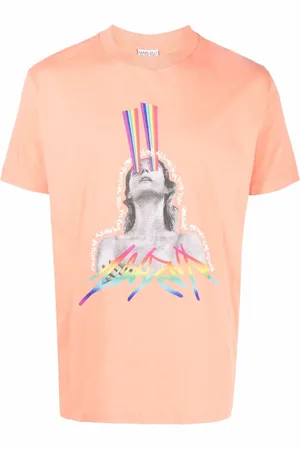 MARCELO BURLON Rainbow graphic-print T-shirt