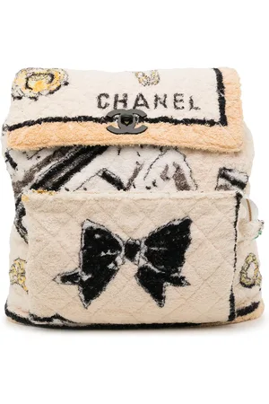 CHANEL 1992 quilted towelling backpack