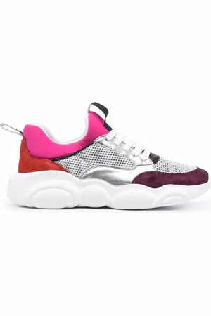 Moschino Logo colour-block sneakers