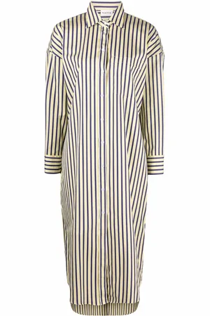 P.A.R.O.S.H. Stripe-print midi shirtdress