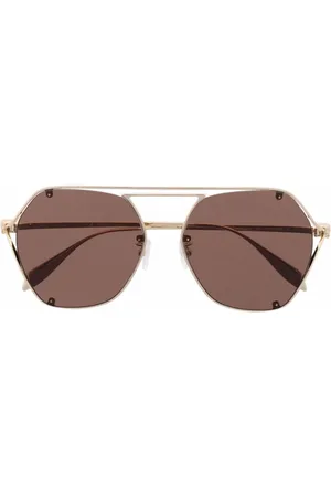 Alexander McQueen Geometric-frame sunglasses