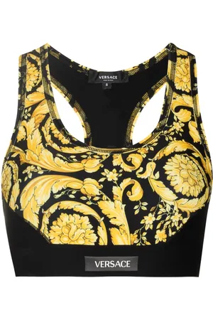 VERSACE Barocco print sports bra