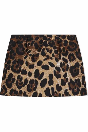 Dolce & Gabbana Leopard-print jacquard miniskirt