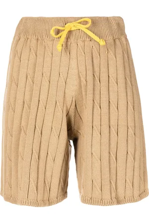 JOSHUA SANDERS Drawstring cable-knit shorts