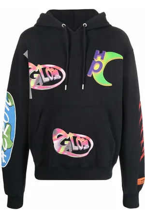 Heron Preston Global print hoodie