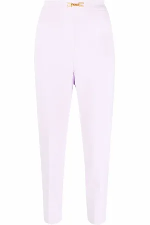 Elisabetta Franchi Cropped horsebit-detail trousers