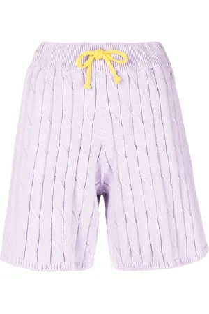 JOSHUA SANDERS Cable-knit drawstring shorts