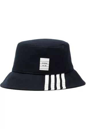 Thom Browne Men Hats - 4-Bar cotton bucket hat