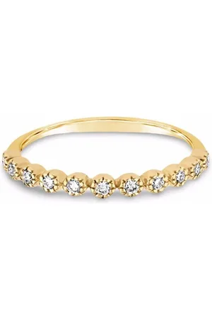 Dinny Hall 14kt yellow Forget Me Not diamond ring