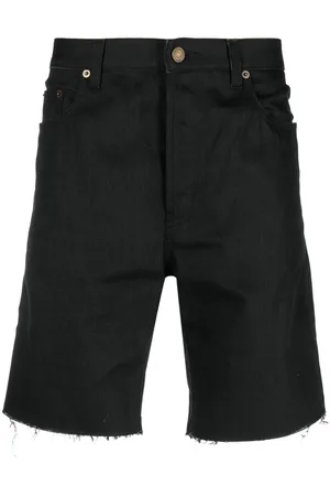 Saint Laurent Raw-cut hem shorts