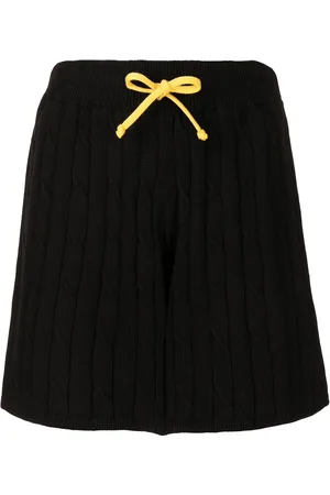 JOSHUA SANDERS Cable-knit drawstring shorts