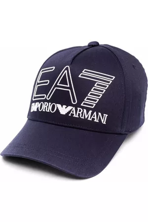 EA7 Logo-embossed cotton baseball cap