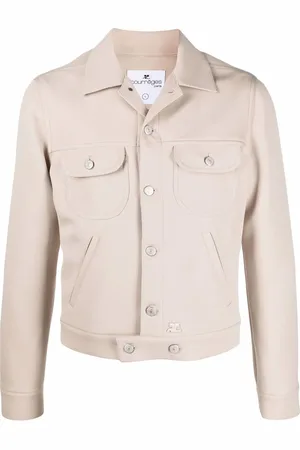 Courrèges Single-breasted cotton jacket