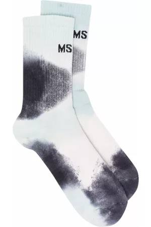MSGM Logo tie-dye socks
