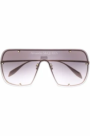 Alexander McQueen Gradient-effect oversize-frame sunglasses