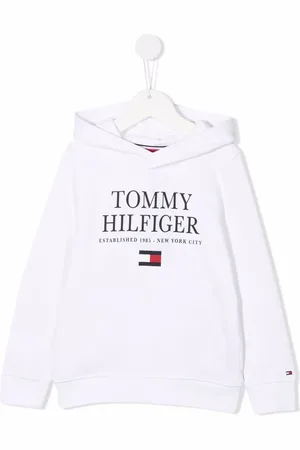 Tommy Hilfiger Logo-print organic cotton hoodie