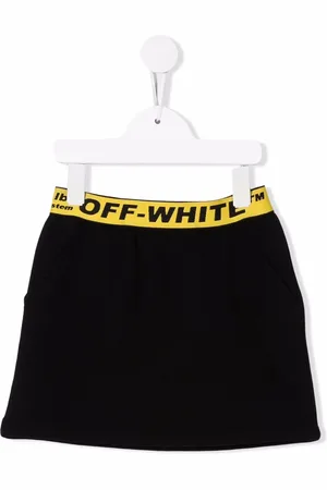 OFF-WHITE Logo-waistband sweat skirt