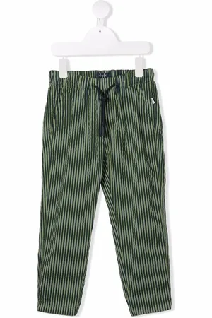 Il gufo Stripe-print trousers