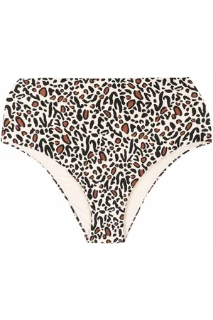 Nanushka Leopard-print high-rise bikini briefs