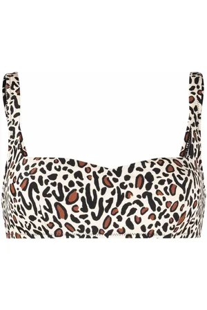 Nanushka Leopard print bikini top
