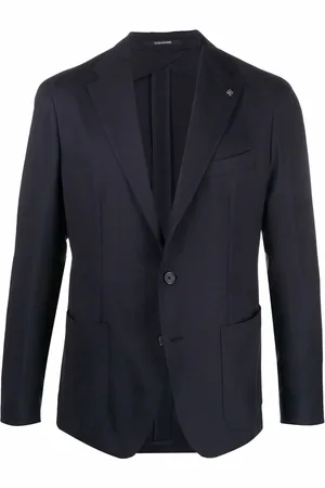 TAGLIATORE Single-breasted virgin-wool blazer