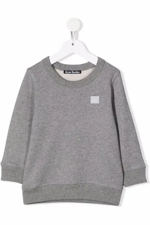 Acne Studios Logo-patch organic-cotton sweatshirt