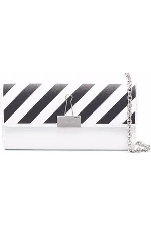 Off-White Block Pouch Quote Clutch Bag - Farfetch