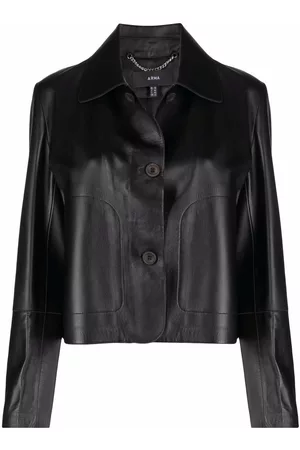 arma leder Women Leather Jackets - Button-up leather jacket