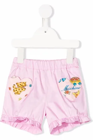 Moschino Logo-patch cotton shorts