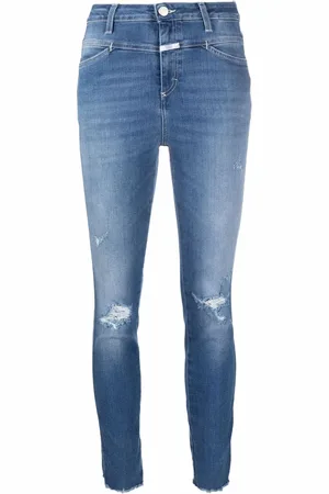 Closed Distressed slim-fit jeans