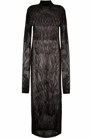 Dsquared2 Open-knit long-sleeve dress