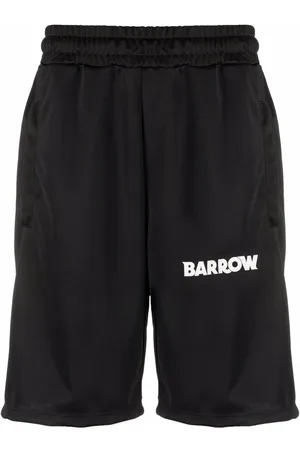 BARROW Logo-print side-stripe shorts