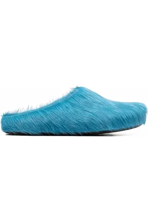 Marni Fussbet Sabot calf-hair slippers