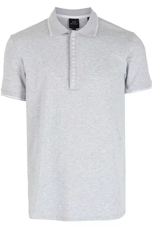 Armani Exchange Men Polo Shirts - Contrast-trimmed polo shirt