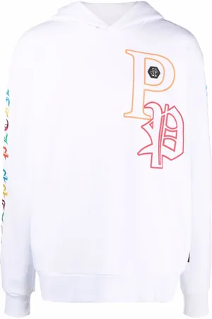 Philipp Plein Gothic Plein embroidered pullover hoodie