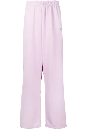 MARTINE ROSE Logo side-stripe wide leg track trousers