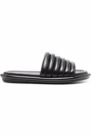 MARSÈLL Ribbed leather slides