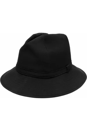 Yohji Yamamoto Men Hats - Wide-brim wool hat
