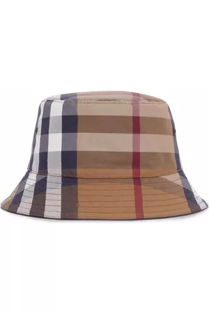 Burberry Men Hats - Check print bucket hat