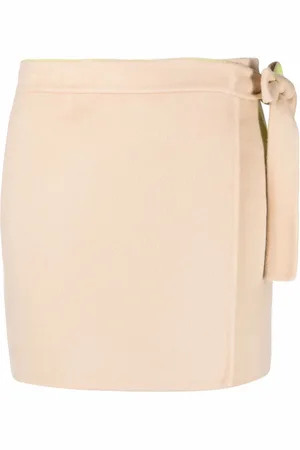 OFF-WHITE Side tie fastening miniskirt
