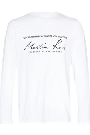 MARTINE ROSE Logo print long-sleeved T-shirt