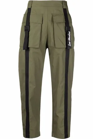 Moschino Flap-pockets cotton-blend parachute trousers