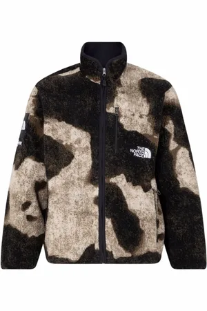 Supreme X The North Face bleached denim fleece jacket