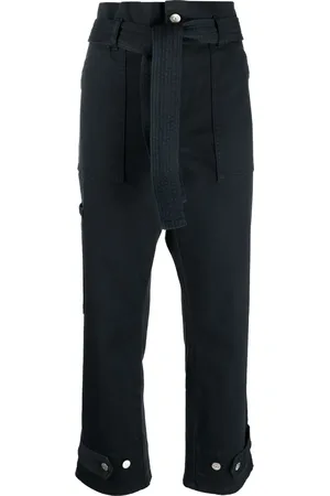 P.A.R.O.S.H. Cropped paperbag-waist trousers