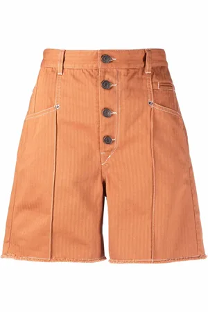 Isabel Marant Button-fastening cotton shorts